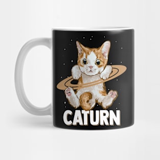 Caturn - Funny Astronomy Planets Saturn Lover Cat Owner Mug